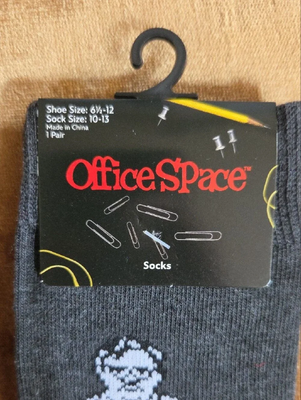 Office Space 'Work Sucks' Crew Socks